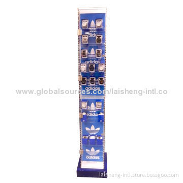 Acrylic and wooden sunglass display with lockNew